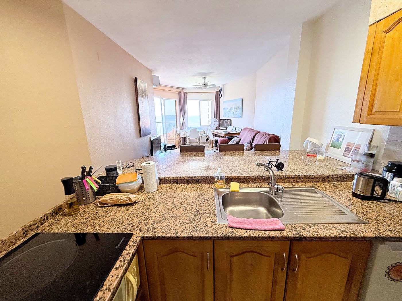 Appartement central avec vue sur la mer et terrasse