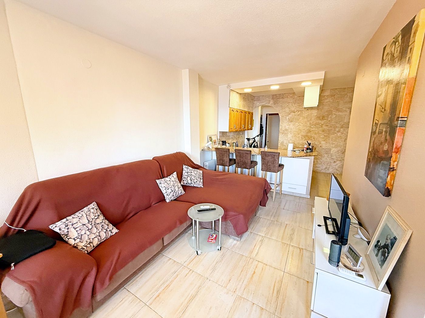 Appartement central avec vue sur la mer et terrasse
