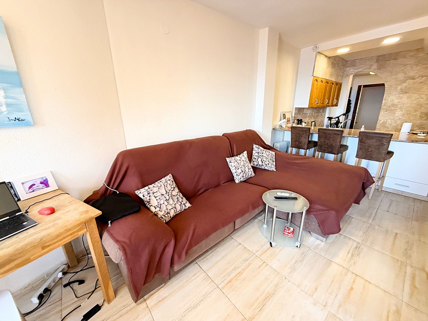 Appartement central avec vue sur la mer et terrasse