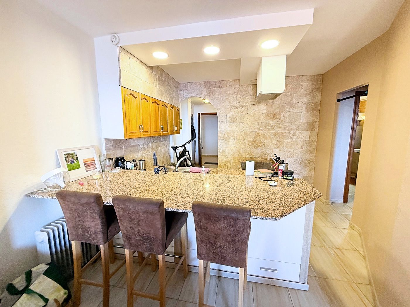 Appartement central avec vue sur la mer et terrasse