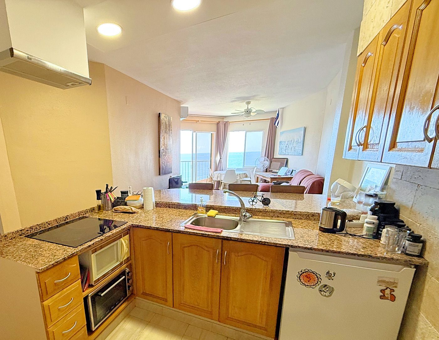 Appartement central avec vue sur la mer et terrasse