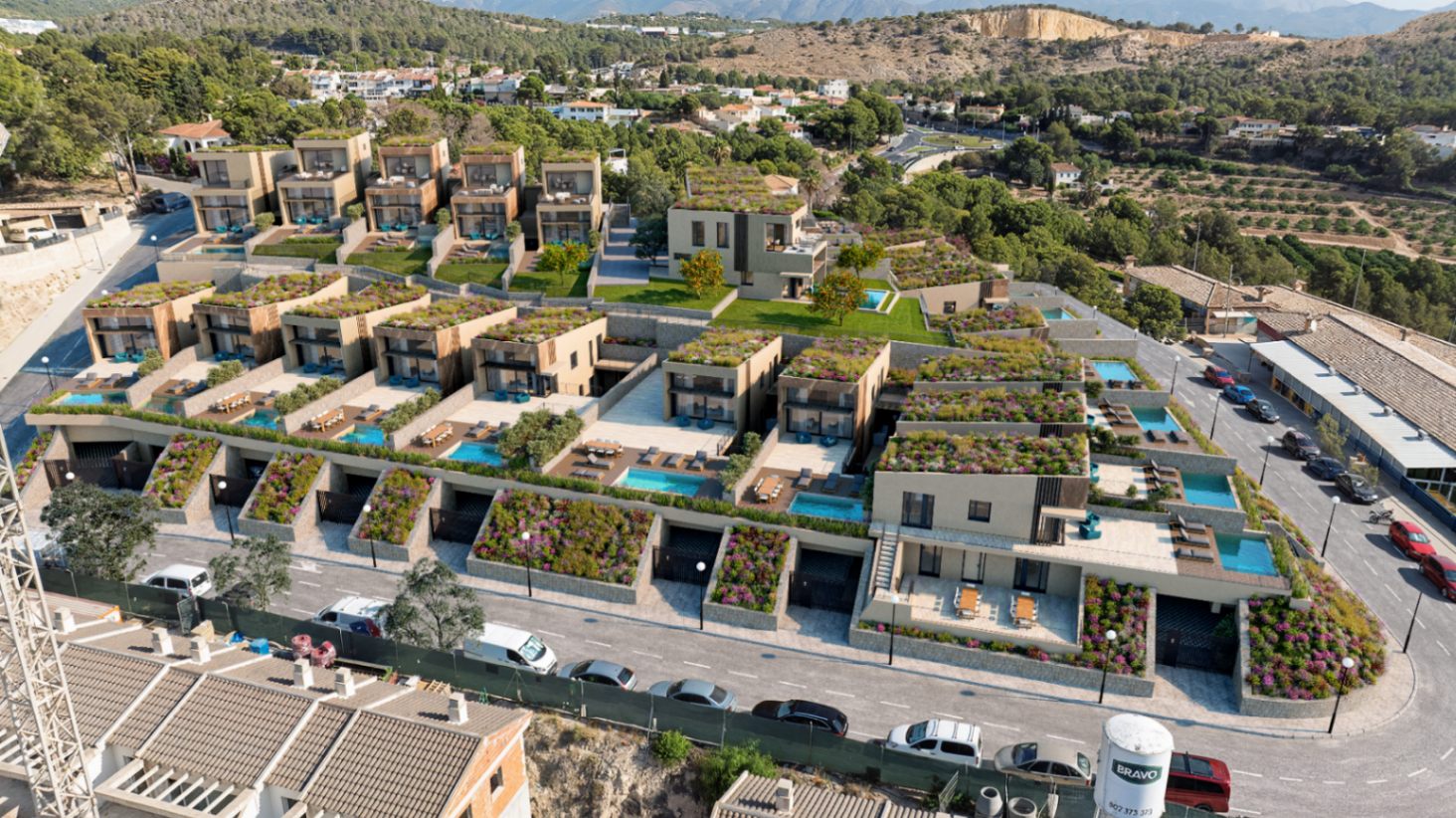 ¡Nuevas villas en La Nucía con vistas al mar y a las montañas!