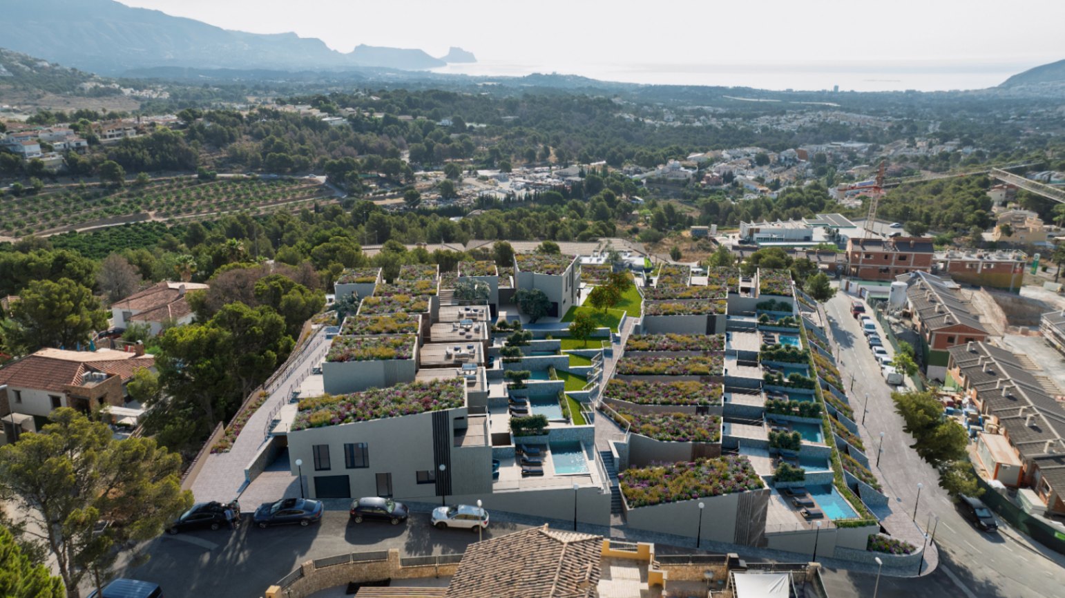 ¡Nuevas villas en La Nucía con vistas al mar y a las montañas!