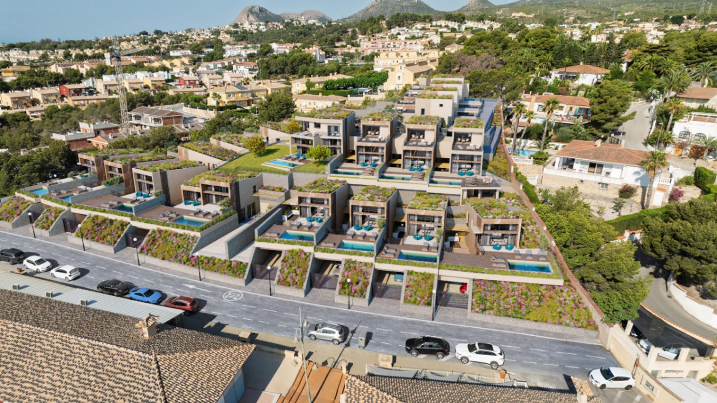 ¡Nuevas villas en La Nucía con vistas al mar y a las montañas!