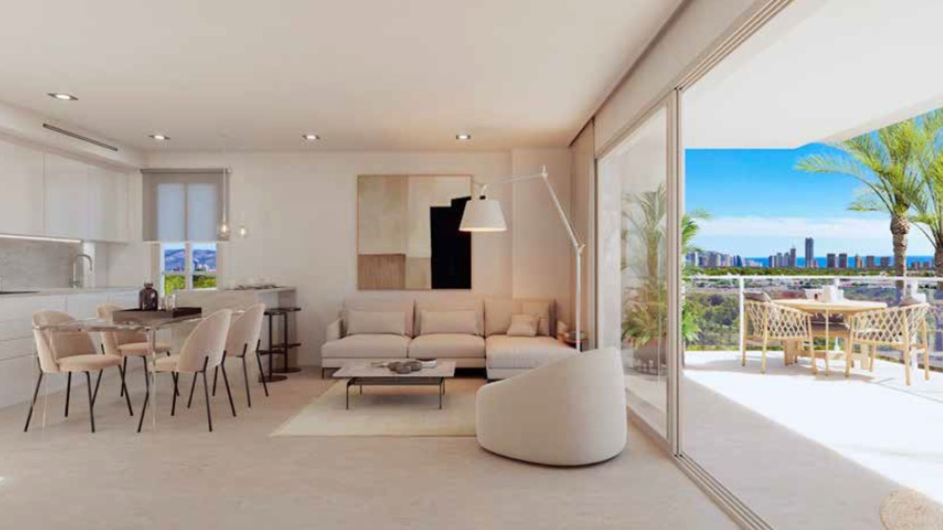 Apartamenty w nowej zabudowie w Sierra Cortina w Finestrat.