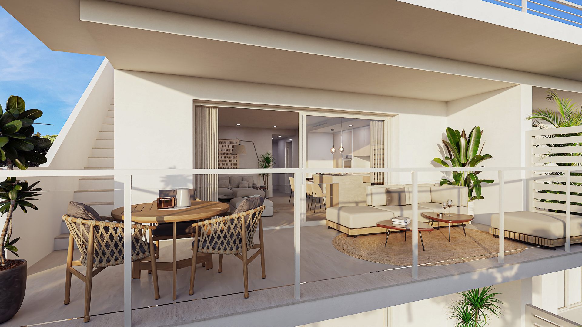 Apartamenty w nowej zabudowie w Sierra Cortina w Finestrat.
