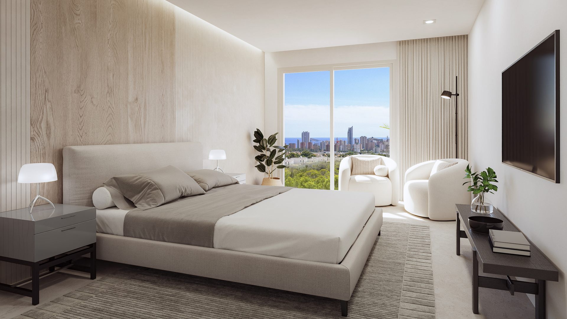 Apartamenty w nowej zabudowie w Sierra Cortina w Finestrat.