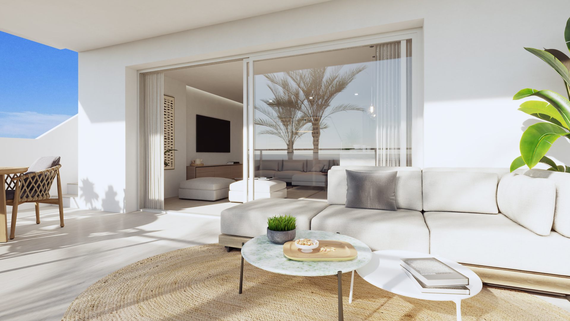 Apartamenty w nowej zabudowie w Sierra Cortina w Finestrat.