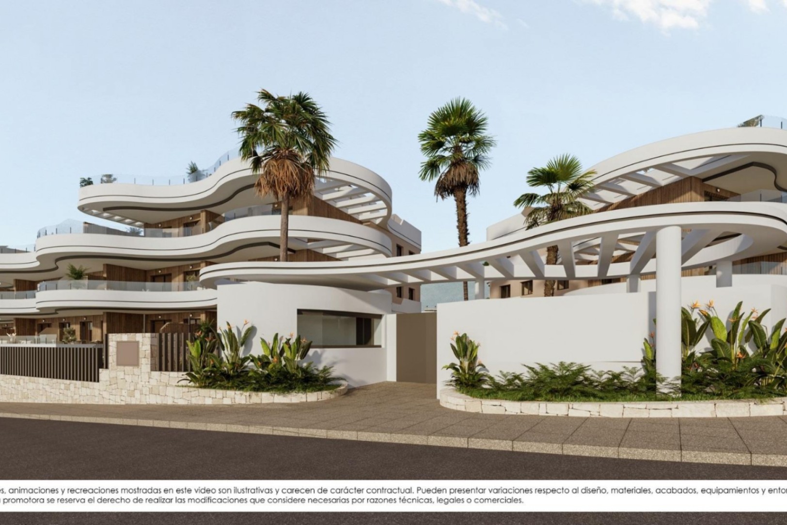 Apartamento con jardín y vistas al mar en una nueva urbanización de Finestrat
