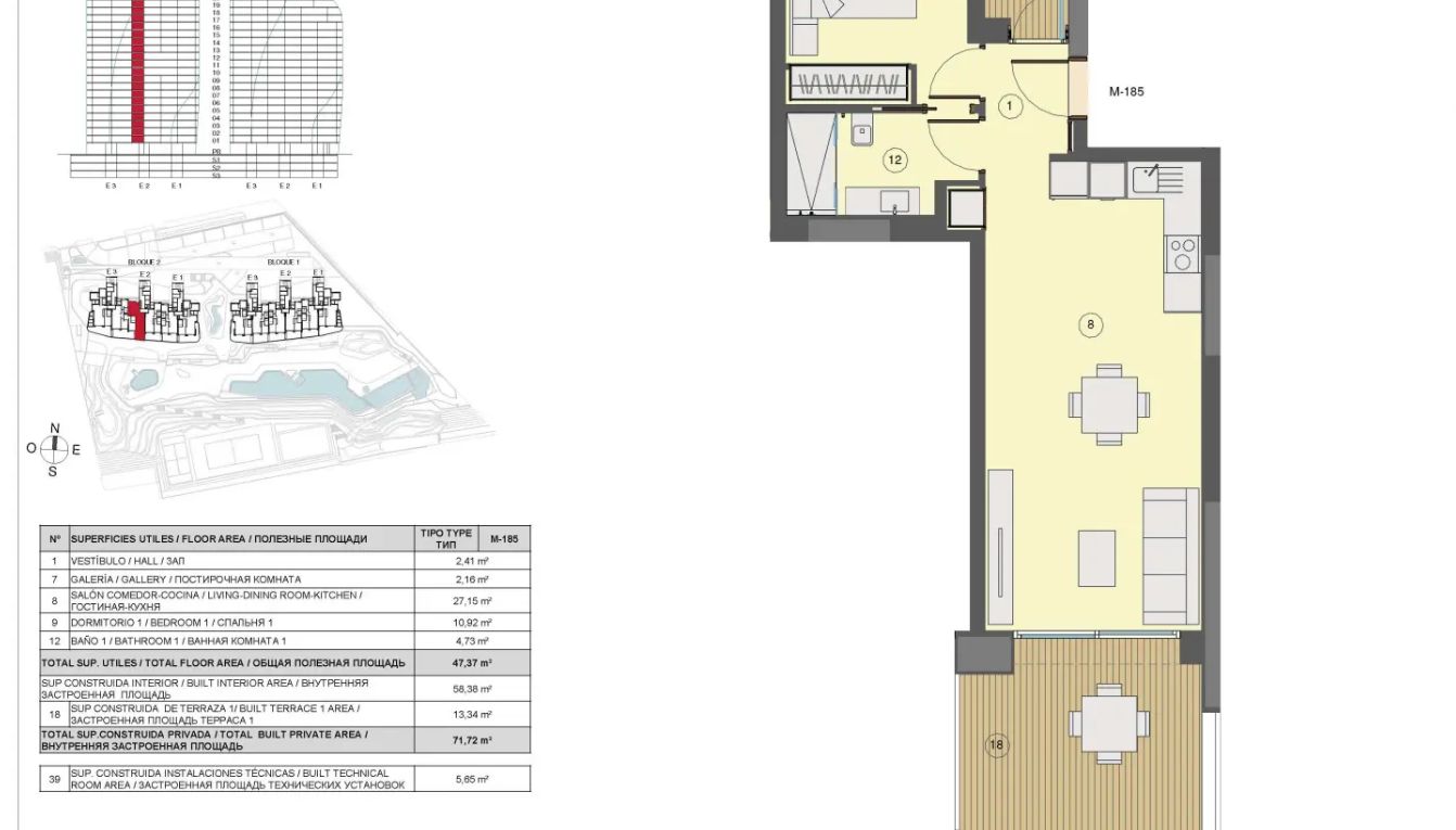 Apartamentos en el edificio Sunset Cliffs, playa de Poniente, Benidorm