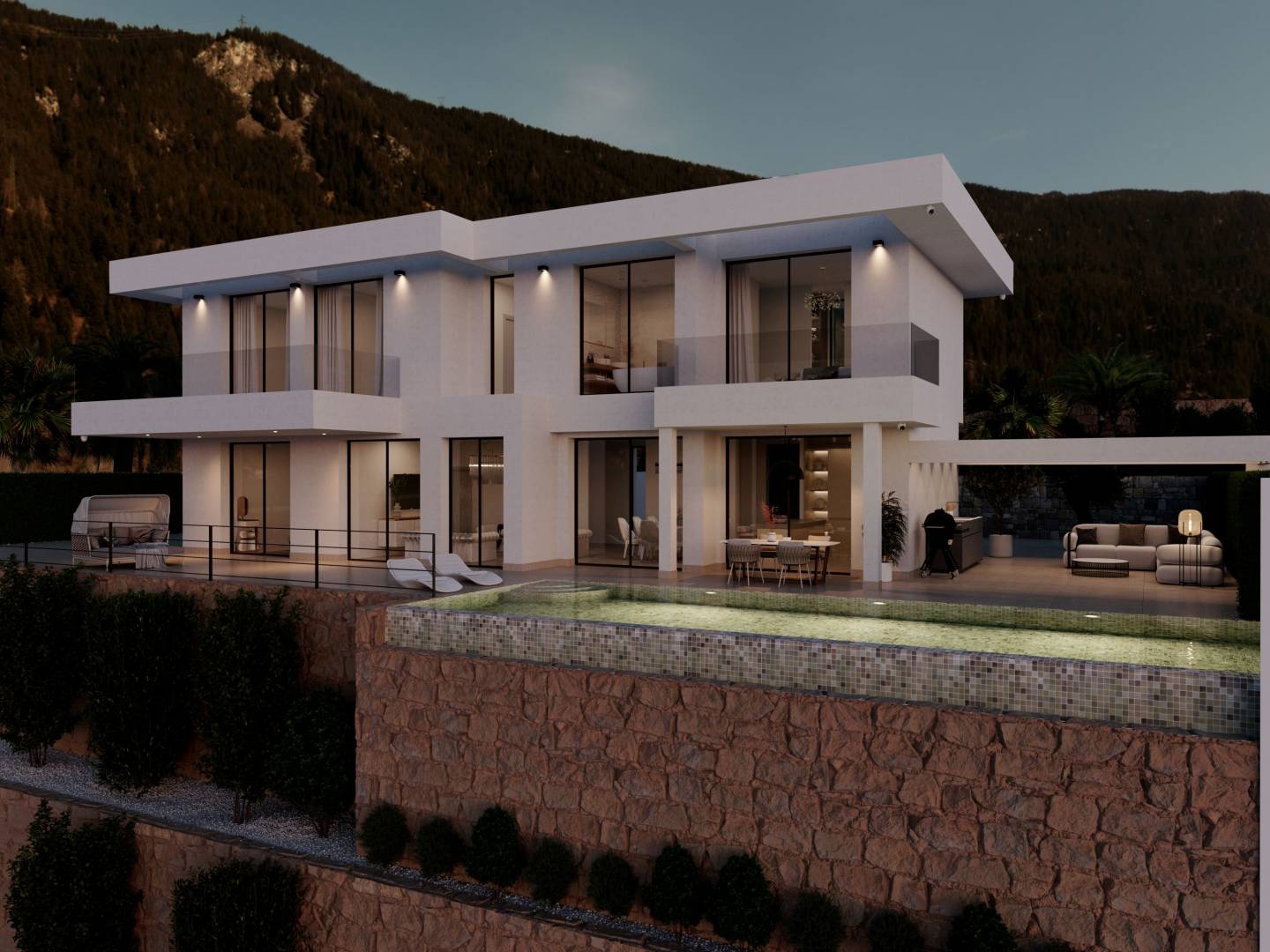 Villa Viena en Sierra Cortina, Finestrat.