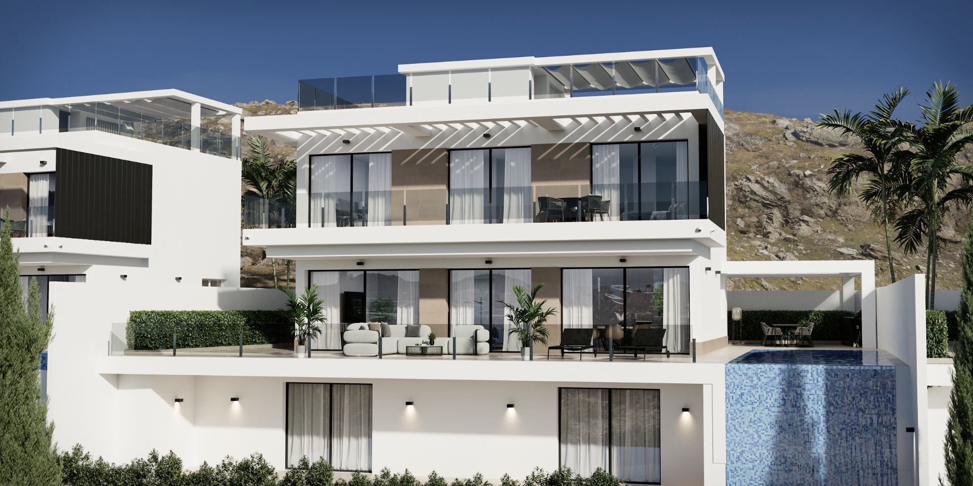 Villa Viena en urbanización Sierra Cortina de Finestrat.