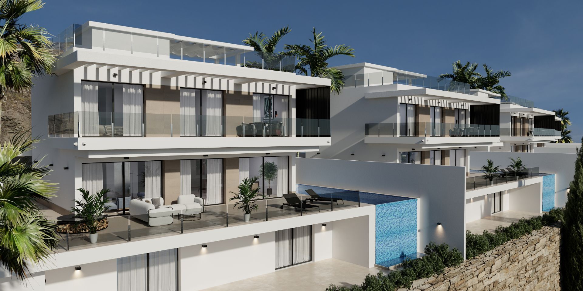 Villa Viena en urbanización Sierra Cortina de Finestrat.