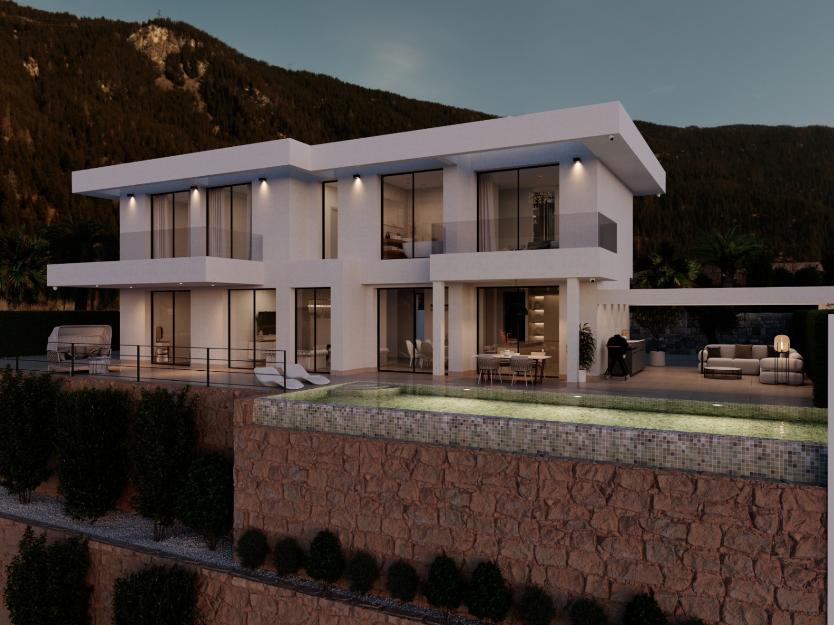 Villa Viena en urbanización Sierra Cortina de Finestrat.