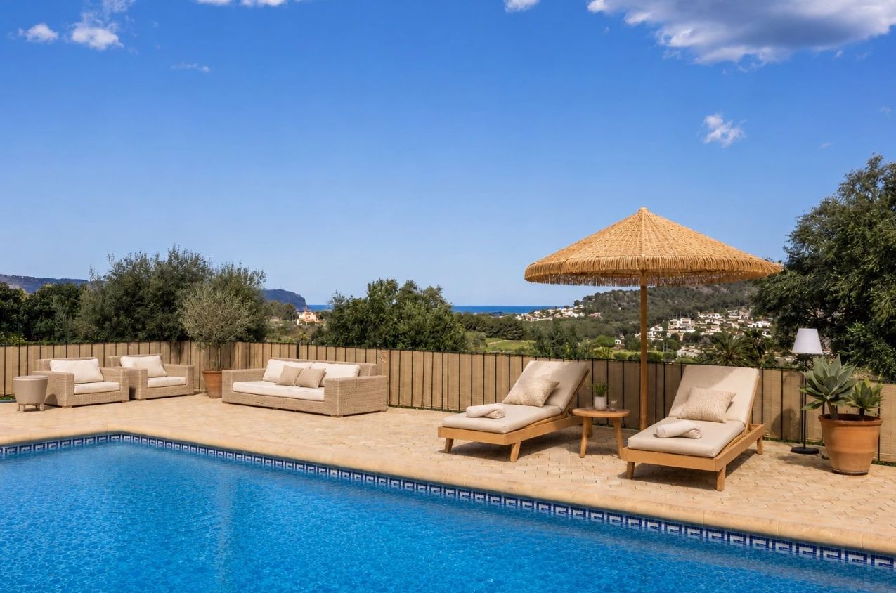 To villaer med havutsikt i Tarraule, Javea