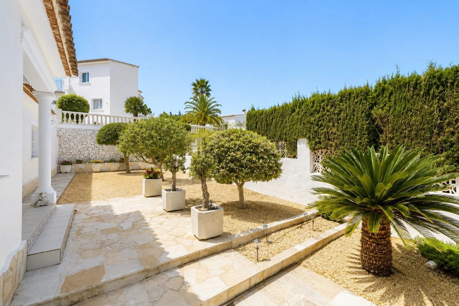 Vistas al mar y vivienda en una sola planta en Los Molinos, que es muy codiciado en Benitachell.