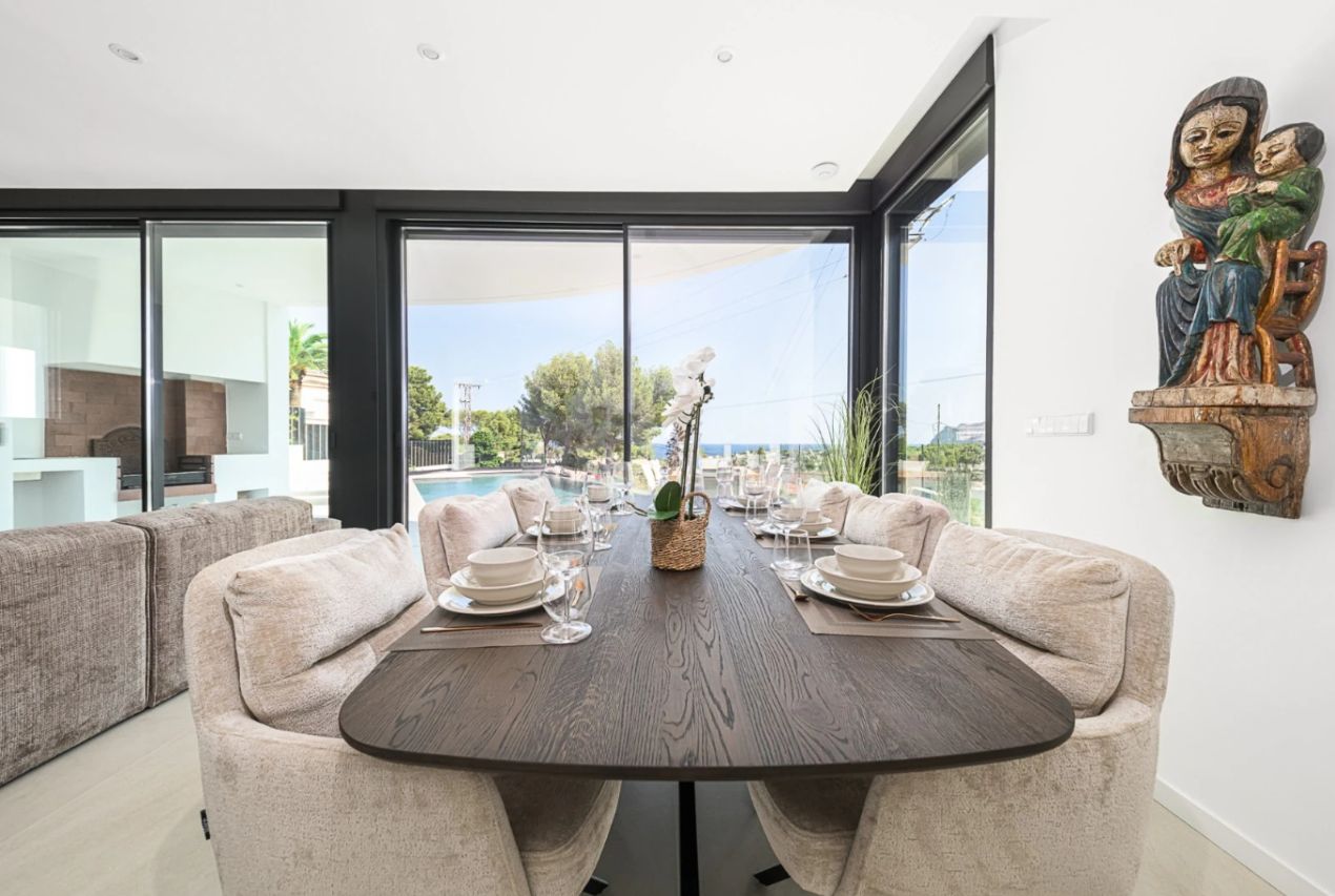 Villa con vistas al mar en La Fusteria - Benissa