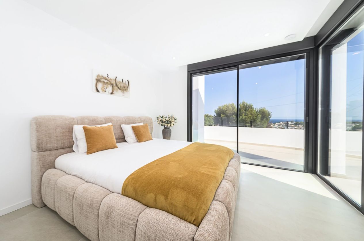 Villa con vistas al mar en La Fusteria - Benissa