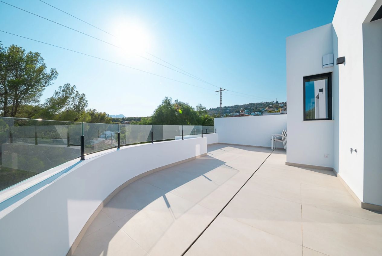 Villa con vistas al mar en La Fusteria - Benissa