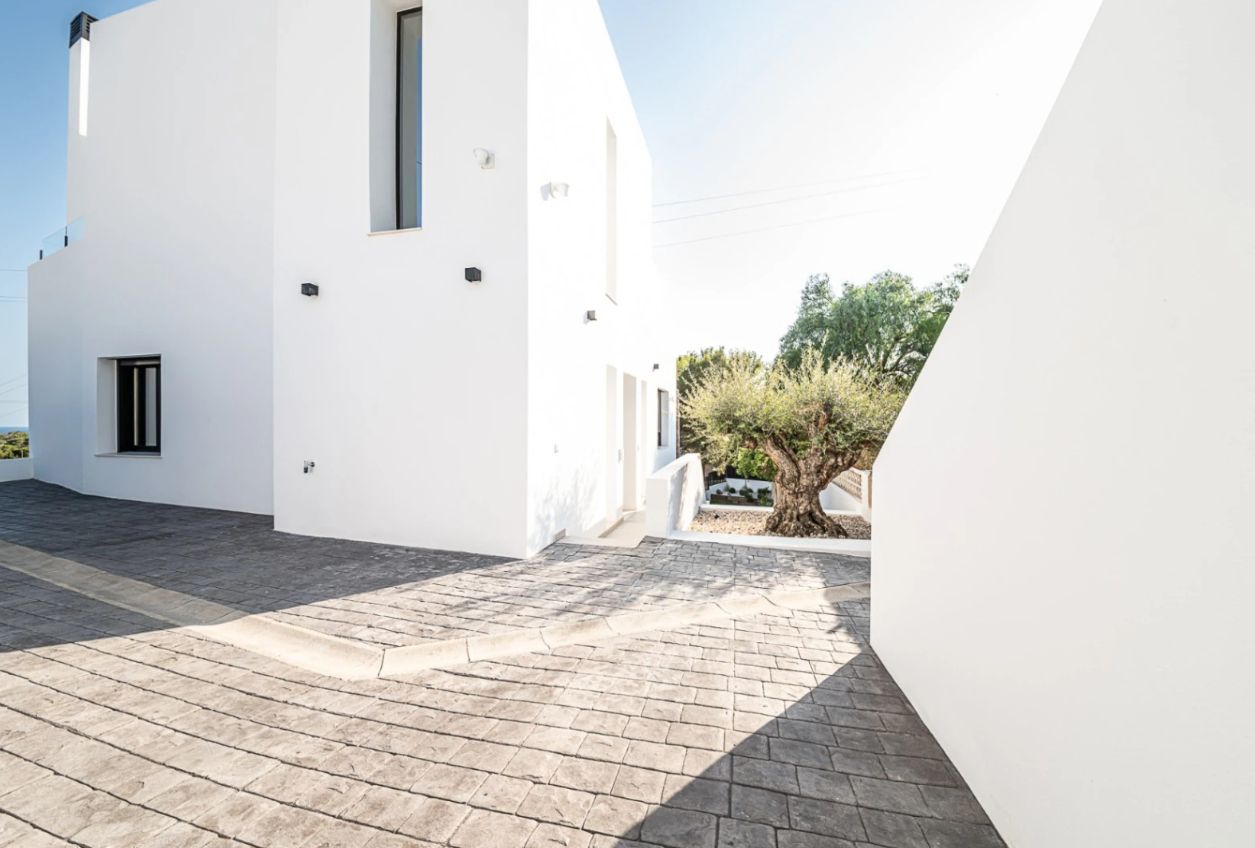 Villa con vistas al mar en La Fusteria - Benissa