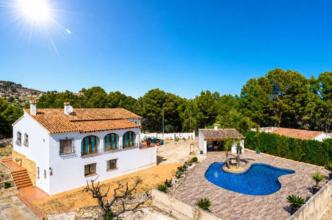 Villa con vistas al mar - zona rural de Benissa