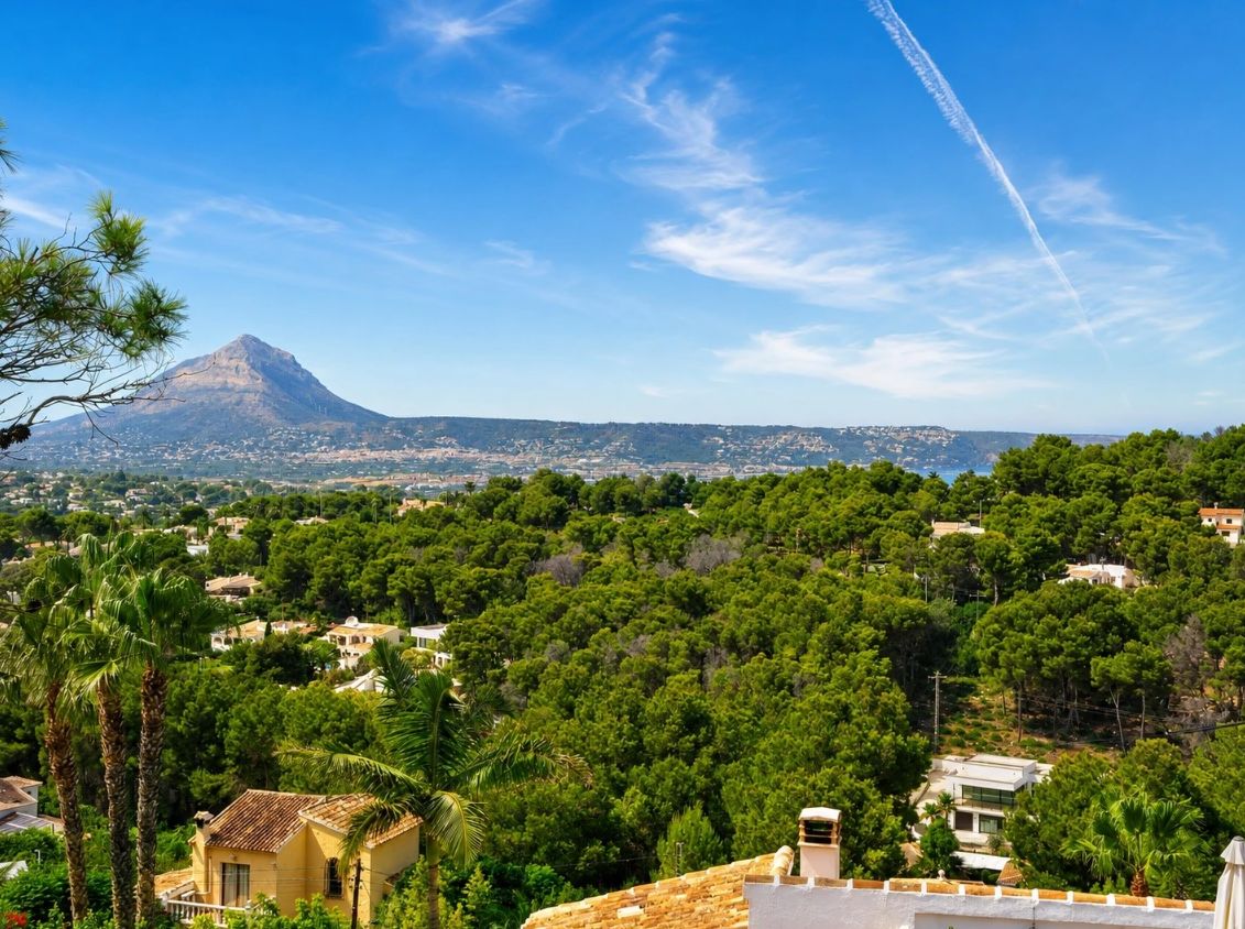 Villa de estilo mediterráneo con impresionantes vistas panorámicas en Jávea
