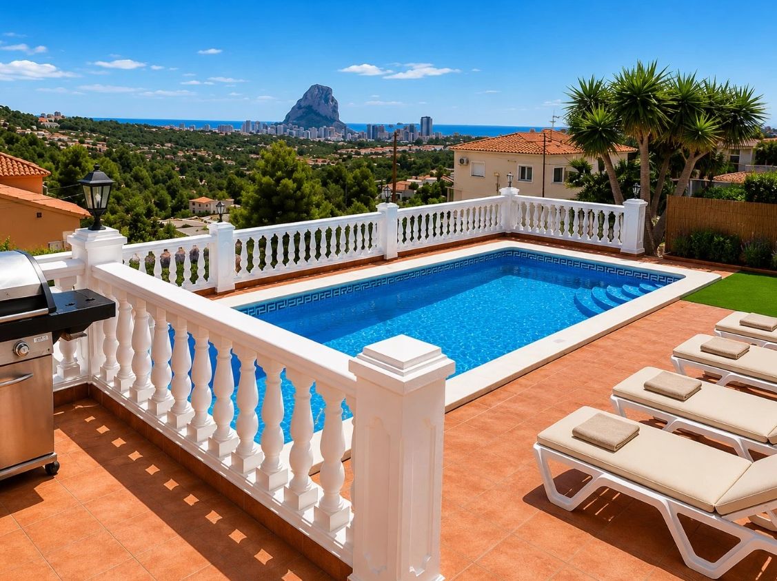 Zes slaapkamer villa met uitzicht op zee in Calpe