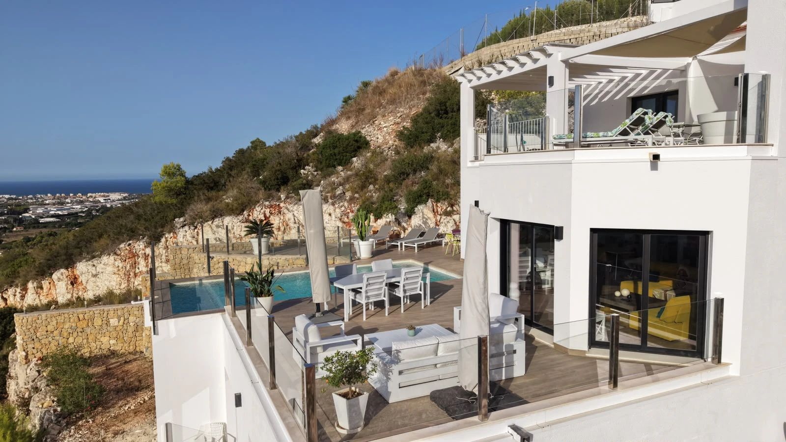 Bellevue - Vakker villa med panoramautsikt over havet. Dénia