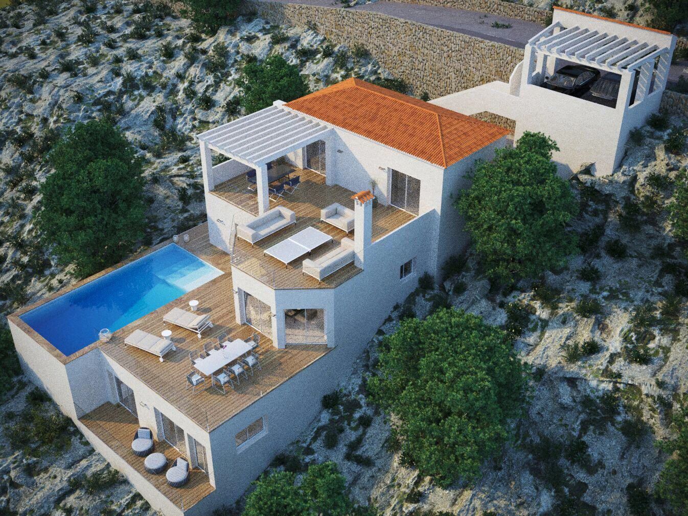 Bellevue - Vakker villa med panoramautsikt over havet. Dénia
