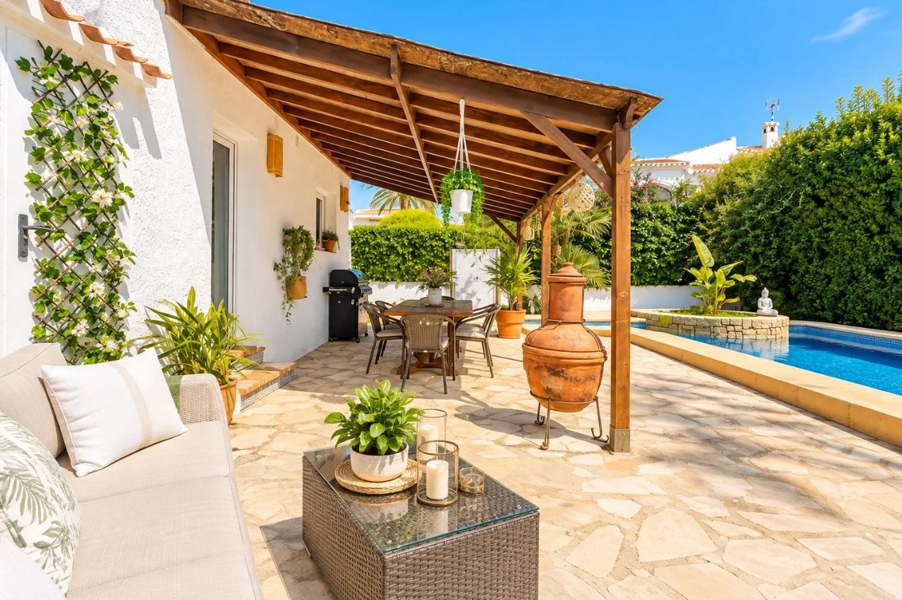 Casa en Javea con 4 dormitorios, piscina privada y jardín