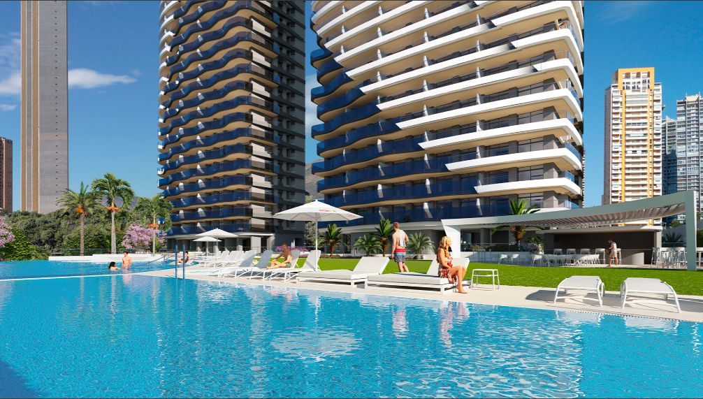 ¡Pisos de nueva construcción en la Playa de Poniente, Benidorm!