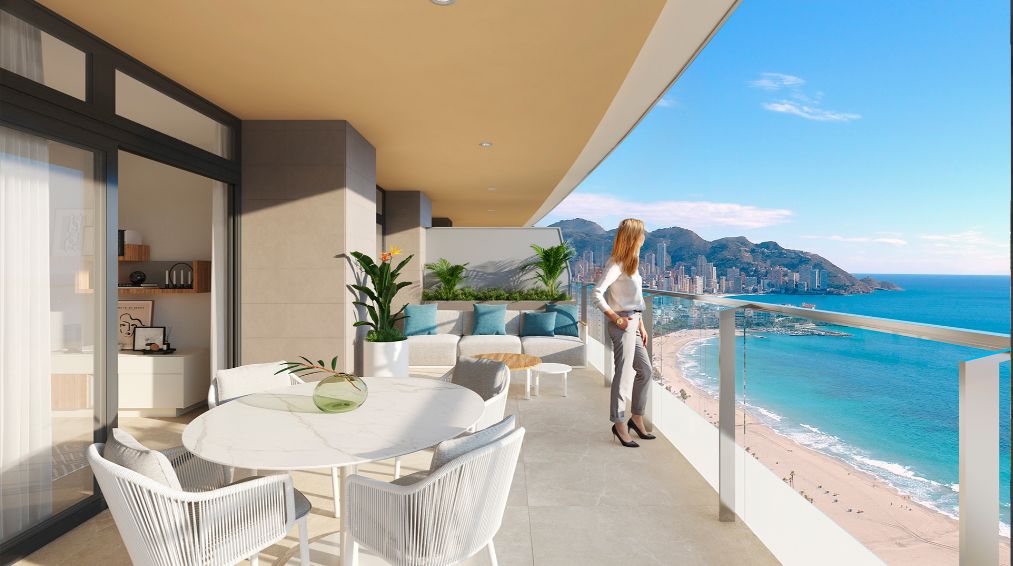 ¡Piso en una urbanización de nueva construcción en la Playa de Poniente, Benidorm!