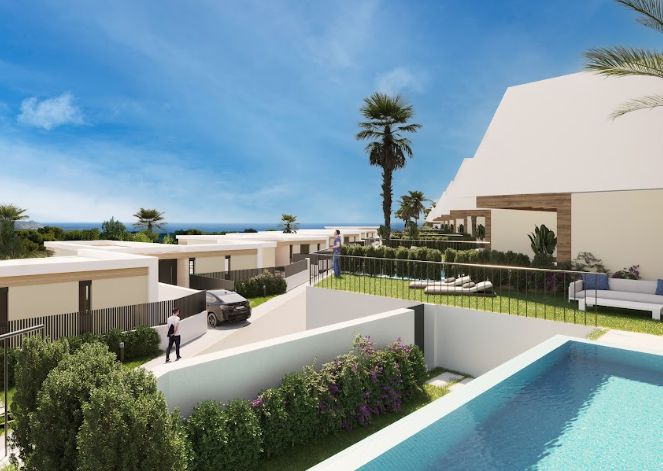 Nieuwe villa's in La Nucia met uitzicht op zee