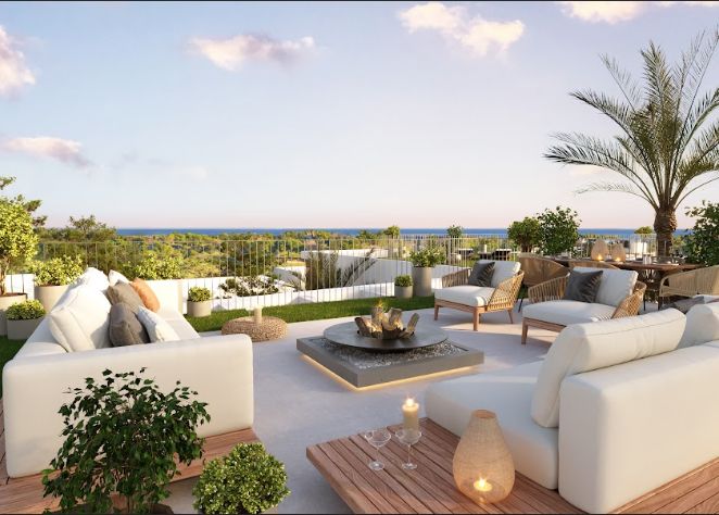 New villas in La Nucia with sea views