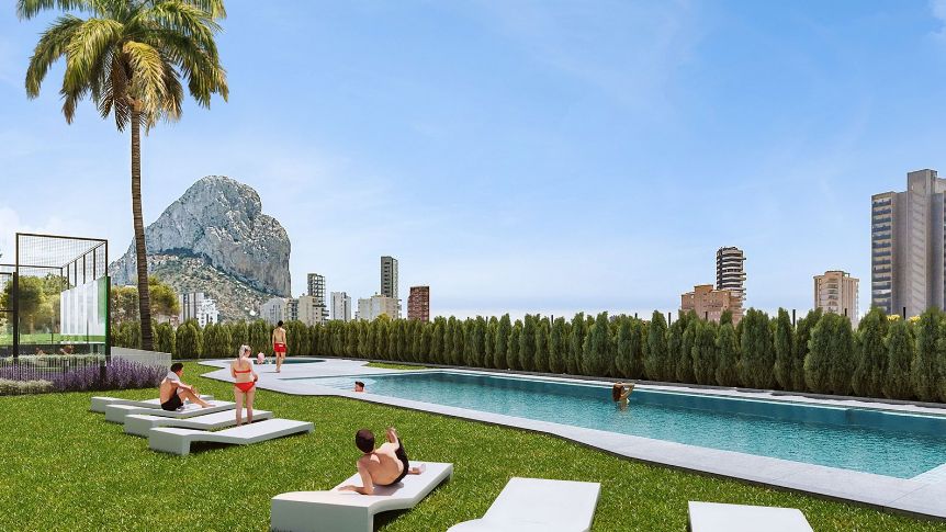 Apartments in Calpe with sea views