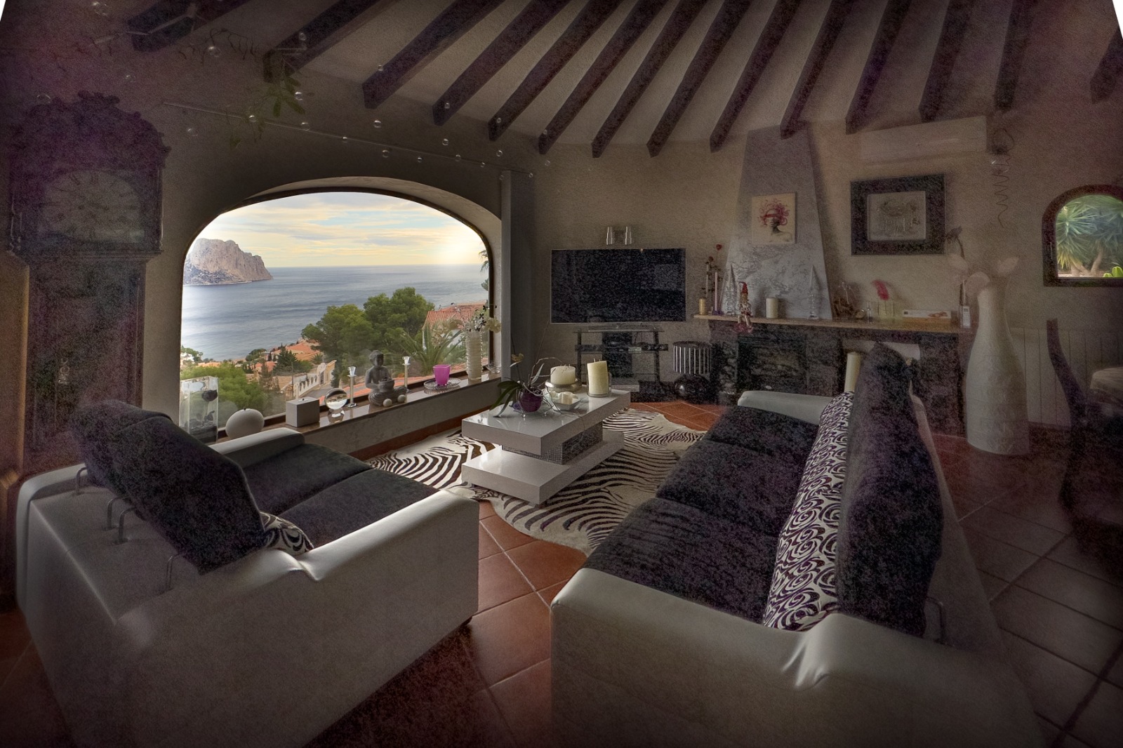 Magnífica villa con vistas panorámicas al mar Mediterráneo y al Peñón de Ifach