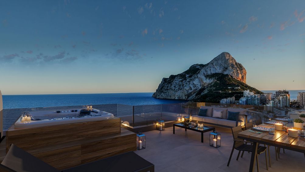 ¡Apartamentos en Calpe 1ª línea!