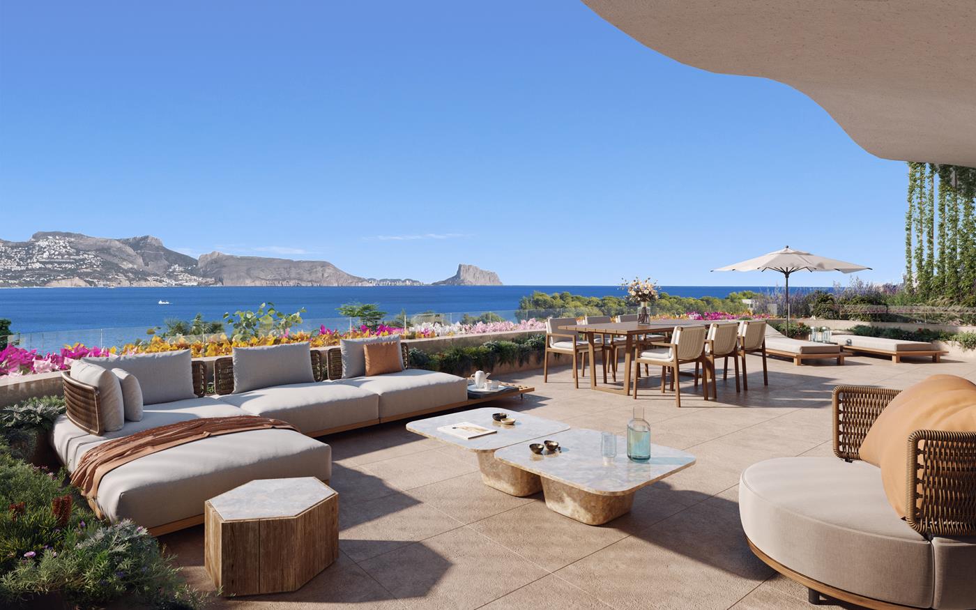 New apartments in Albir with sea views