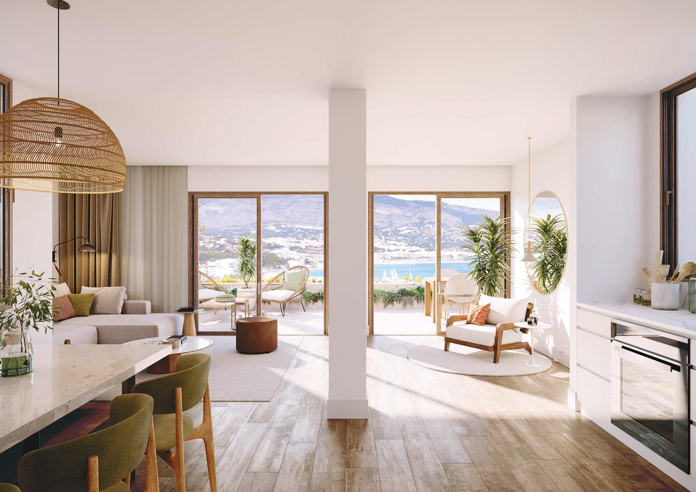 New apartments in Albir with sea views