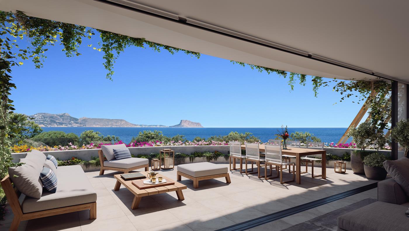 New penthouse with sea views in Albir