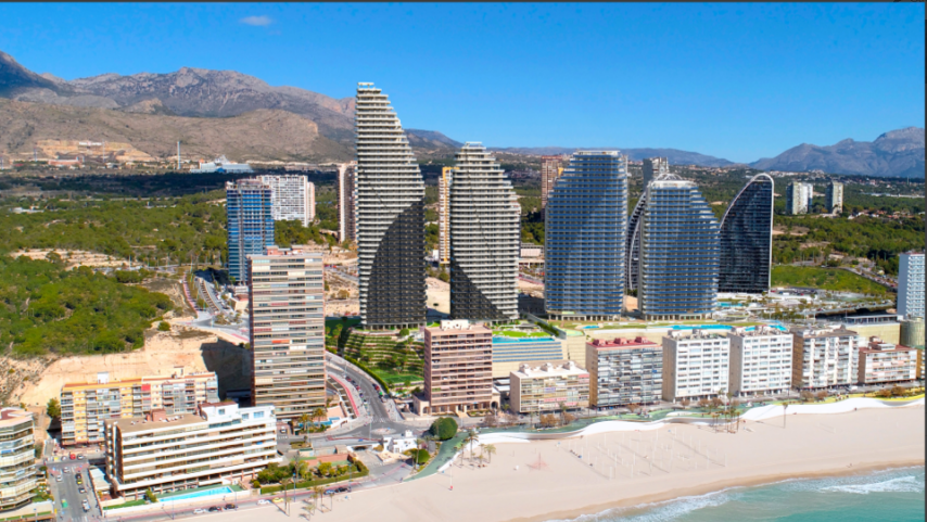 Penthouse i en nybygd urbanisering på Playa de Poniente, Benidorm!