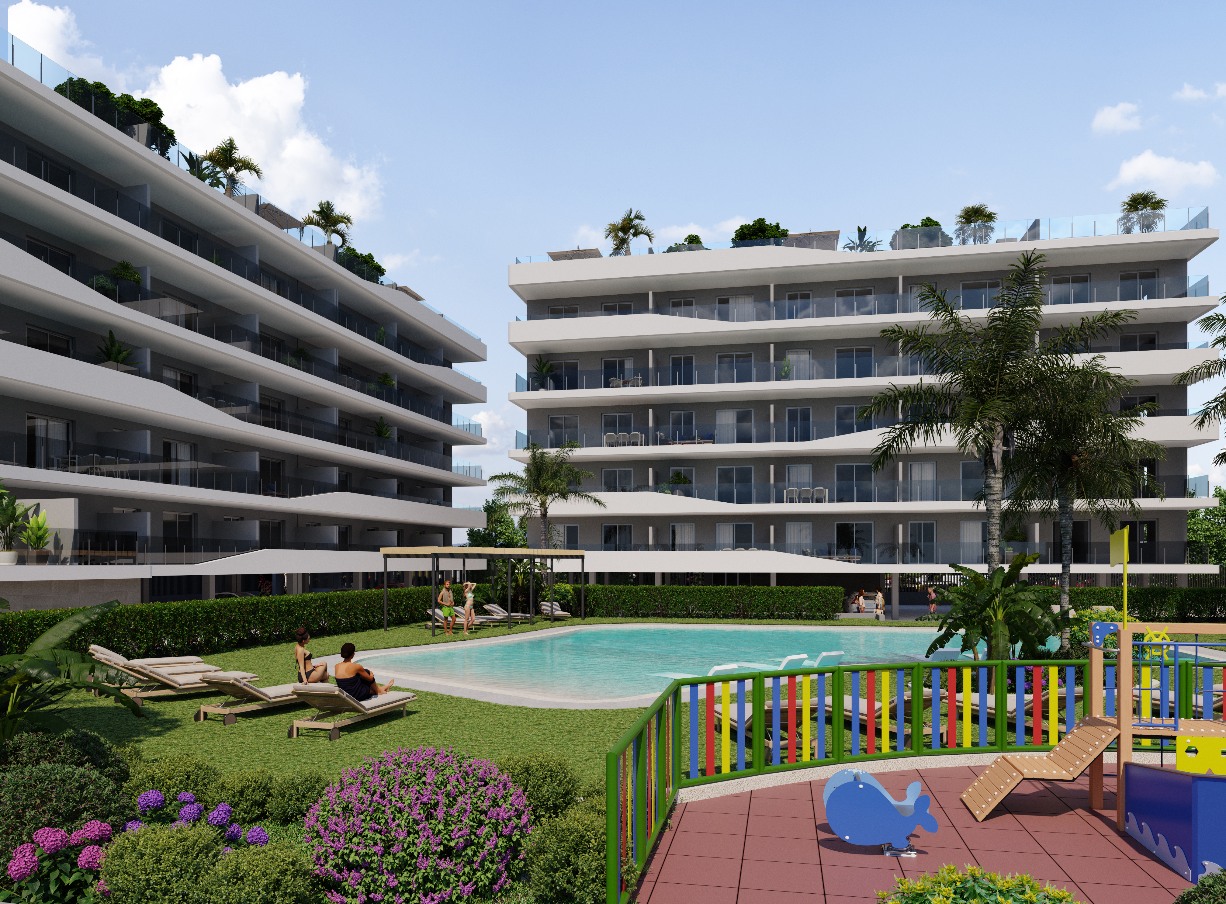 Nieuwe appartementen in Santo Polo op 100 meter van het strand